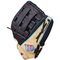 Wilson Youth A450 11in Baseball Glove, Black/Blonde
