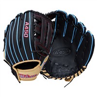 Wilson Youth A450 11in Baseball Glove, Black/Blonde