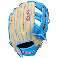 Wilson Youth A450 12in Baseball Glove, Blue/Red