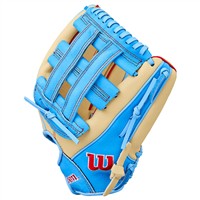 Wilson Youth A450 12in Baseball Glove, Blue/Red