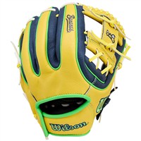Wilson Youth Tour Staff Bananas 11in Baseball Glove, Navy/Yellow