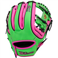 Wilson Youth Tour Staff Party Animals 11in Baseball Glove, Green