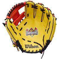 Wilson Youth Tour Staff Party Fire Fighters 11in Baseball Glove, Blonde