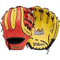 Wilson Youth Tour Staff Party Fire Fighters 11in Baseball Glove, Blonde