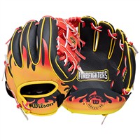 Wilson A200 EZ Catch Fire Fighters 10in Baseball Glove, Black/Red
