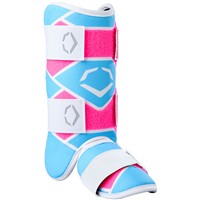 Evoshield Youth SRZ-2 Batters Leg Guard, Pink/Blue