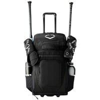 Evoshield Takeover Utility Wheeled Bat Bag, Black