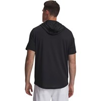 Under Armour Mens Utility Lightweight Short Sleeve Hoodie, Black