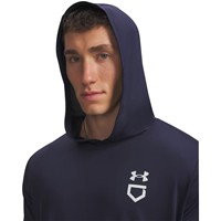 Under Armour Mens Utility Lightweight Short Sleeve Hoodie, Navy