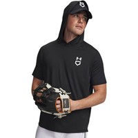 Under Armour Mens Utility Lightweight Short Sleeve Hoodie, Black