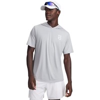 Under Armour Mens Utility Lightweight Short Sleeve Hoodie, Grey