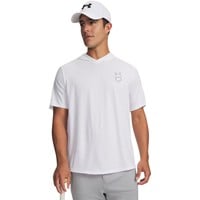 Under Armour Mens Utility Lightweight Short Sleeve Hoodie, White