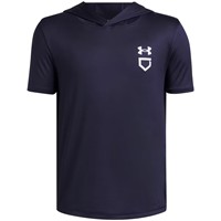 Under Armour Boys Utility Lightweight Short Sleeve Hoodie, Navy