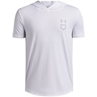 Under Armour Boys Utility Lightweight Short Sleeve Hoodie, White