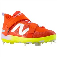 New Balance Mens Lindor V2 Metal Cleats, Red