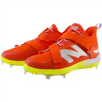 New Balance Mens Lindor V2 Metal Cleats, Red