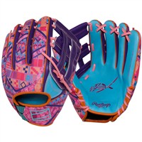 Rawlings REV1X 12.75in Baseball Glove (REV303-6CBPU), Blue/Purple