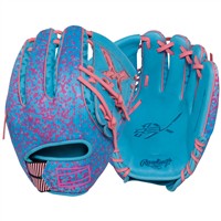 Rawlings REV1X 11.75in Baseball Glove (REV205-9XCBP), Blue/Pink