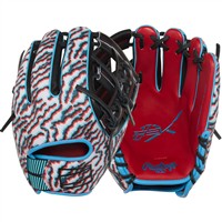 Rawlings REV1X 11.5in Baseball Glove (REV204-32SB), Scarlet/Black