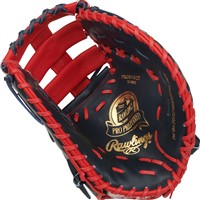 Rawlings Pro Preferred Vladimir Guerrero Jr Gameday 13in 1st Base Baseball Glove, Navy/Scarlet