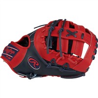 Rawlings Pro Preferred Vladimir Guerrero Jr Gameday 13in 1st Base Baseball Glove, Navy/Scarlet