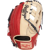 Rawlings Heart of the Hide 12.75in Baseball Glove (PROR3039-6CS), Camel/Red