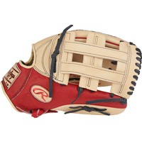 Rawlings Heart of the Hide 12.75in Baseball Glove (PROR3039-6CS), Camel/Red