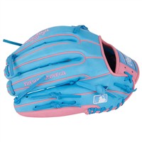 Rawlings Heart of the Hide 12.75in Baseball Glove (PROR3319-4CB), Blue/Pink
