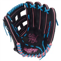 Rawlings Heart of the Hide Countour Fit 12.5in Baseball Glove (PROR3028U-6N, Black/Blue