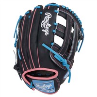 Rawlings Heart of the Hide Countour Fit 12.5in Baseball Glove (PROR3028U-6N, Black/Blue