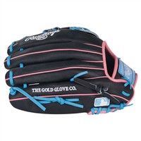 Rawlings Heart of the Hide Countour Fit 12.5in Baseball Glove (PROR3028U-6N, Black/Blue
