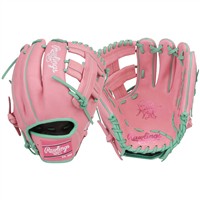 Rawlings Heart of the Hide 11.75in Baseball Glove (PROR205-1PM), Pink/Green