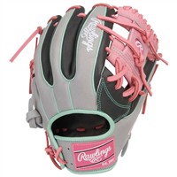 Rawlings Heart of the Hide 11.5in Baseball Glove (PROR934-2DSP), Grey/Pink