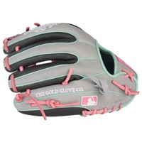Rawlings Heart of the Hide 11.5in Baseball Glove (PROR934-2DSP), Grey/Pink