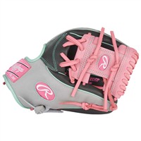 Rawlings Heart of the Hide 11.5in Baseball Glove (PROR934-2DSP), Grey/Pink