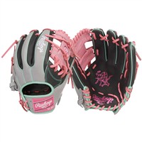 Rawlings Heart of the Hide 11.5in Baseball Glove (PROR934-2DSP), Grey/Pink