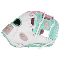 Rawlings Heart of the Hide 11.5in Baseball Glove (PROR204W-2PW), Pink/White