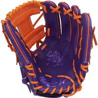 Rawlings Heart of the Hide Contour Fit 11.5in Baseball Glove (PROR204WU-2PU, Purple/Orange