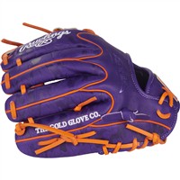 Rawlings Heart of the Hide Contour Fit 11.5in Baseball Glove (PROR204WU-2PU, Purple/Orange
