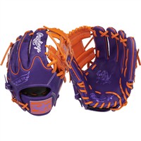 Rawlings Heart of the Hide Contour Fit 11.5in Baseball Glove (PROR204WU-2PU, Purple/Orange