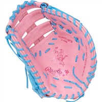 Rawlings Heart of the Hide CF 12.25in 1st Base Baseball Glove (PRORDCTU-10P, Pink/Blue