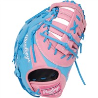Rawlings Heart of the Hide CF 12.25in 1st Base Baseball Glove (PRORDCTU-10P, Pink/Blue