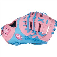 Rawlings Heart of the Hide CF 12.25in 1st Base Baseball Glove (PRORDCTU-10P, Pink/Blue