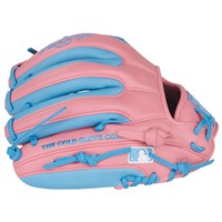 Rawlings NXT Series Contour Fit 11.5in Baseball Glove (NXT314U-2PCB), Pink/Blue
