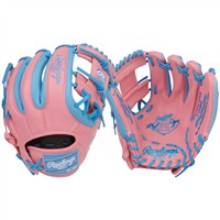 Rawlings NXT Series Contour Fit 11.5in Baseball Glove (NXT314U-2PCB), Pink/Blue