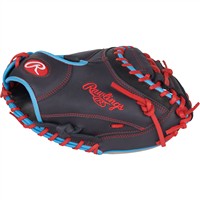 Rawlings NXT Series Contour Fit 32.5in Catchers Baseball Glove (NXTCM325UNG, Navy/Grey