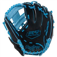 Rawlings R9 Series 11.5in Baseball Glove (R9314-2BCB), Black/Blue
