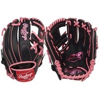 Rawlings R9 Series 11.5in Baseball Glove (R9204-2BP), Black/Pink