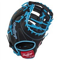 Rawlings R9 Series 13in 1st Base Baseball Glove (R9DCT10BCB), Black/Blue