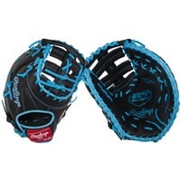 Rawlings R9 Series 13in 1st Base Baseball Glove (R9DCT10BCB), Black/Blue